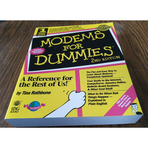 Modems For Dummies 2nd Edition By Tina Rathbone (1994 IDG Books)